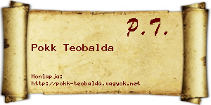 Pokk Teobalda névjegykártya